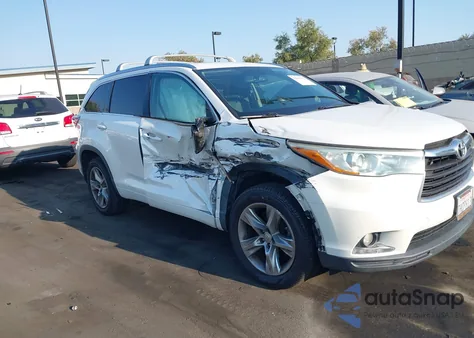 2015 Toyota Highlander Limited V6 из США, поврежденный, VIN 5TDYKRFH0FS044522